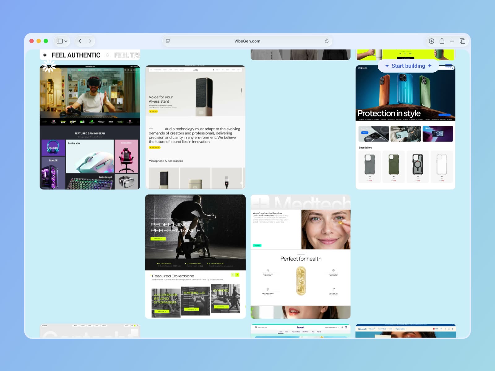 Closing section of the landing page
