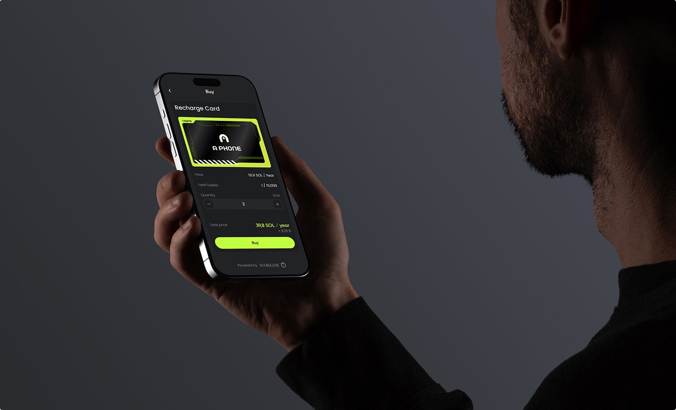 Cloud phone app screen on a smartphone