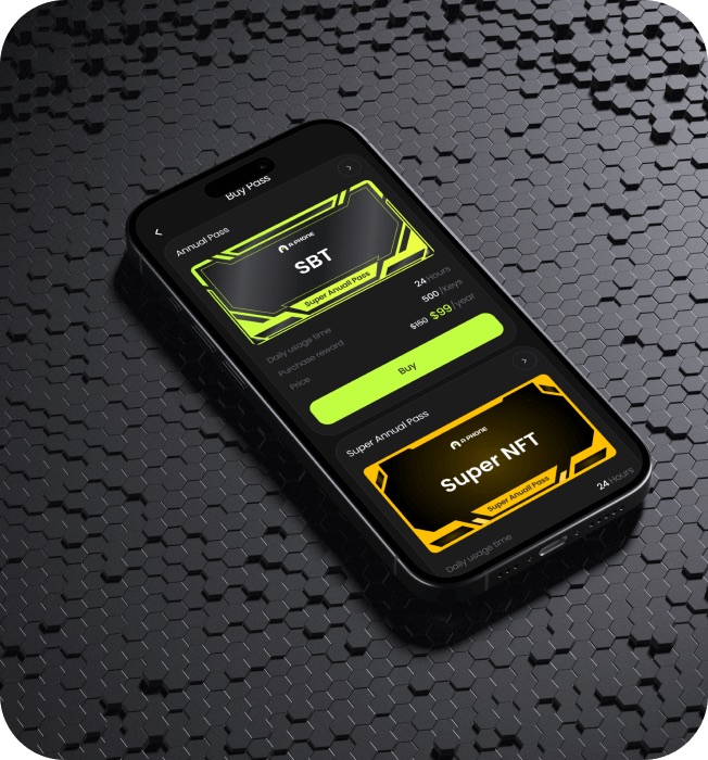 NFT pass on a phone
