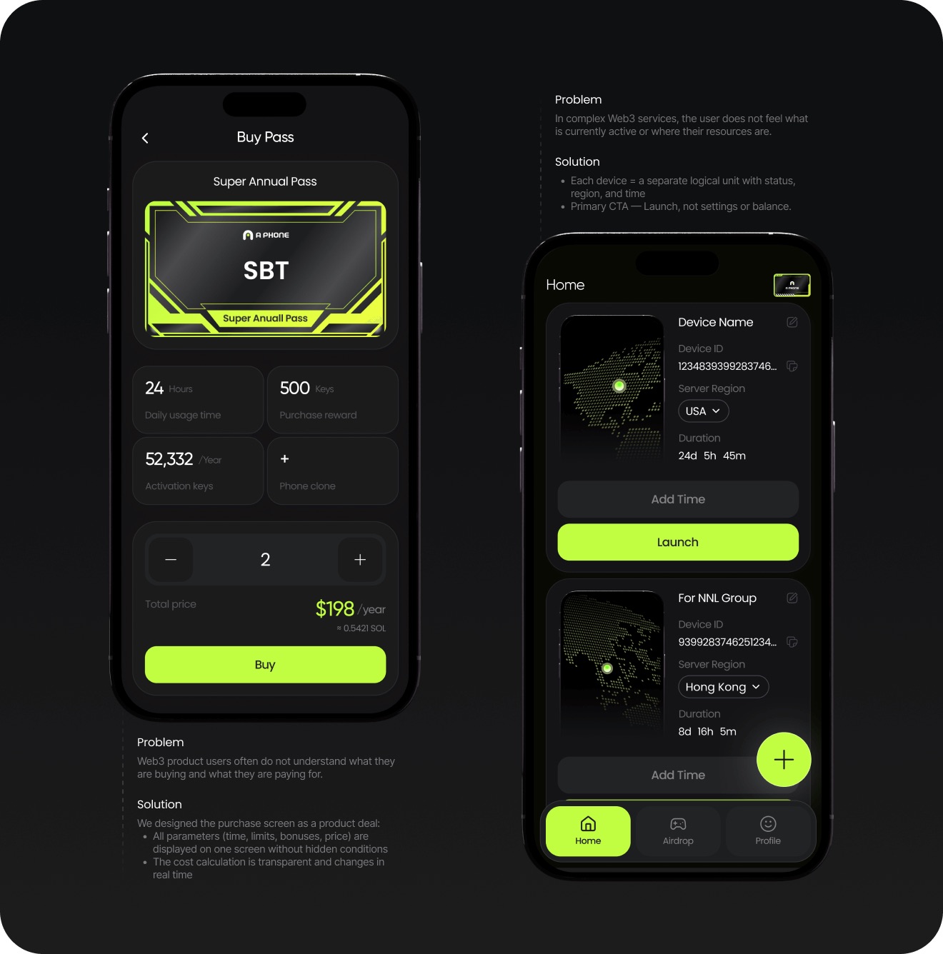 Access pass purchase flow