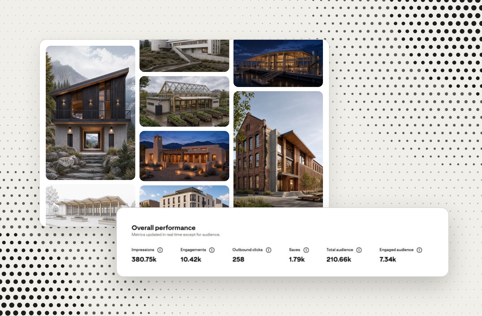 Rendervi pins with Pinterest analytics: 380.75K impressions, 10.42K engagements and 1.79K saves in 60 days