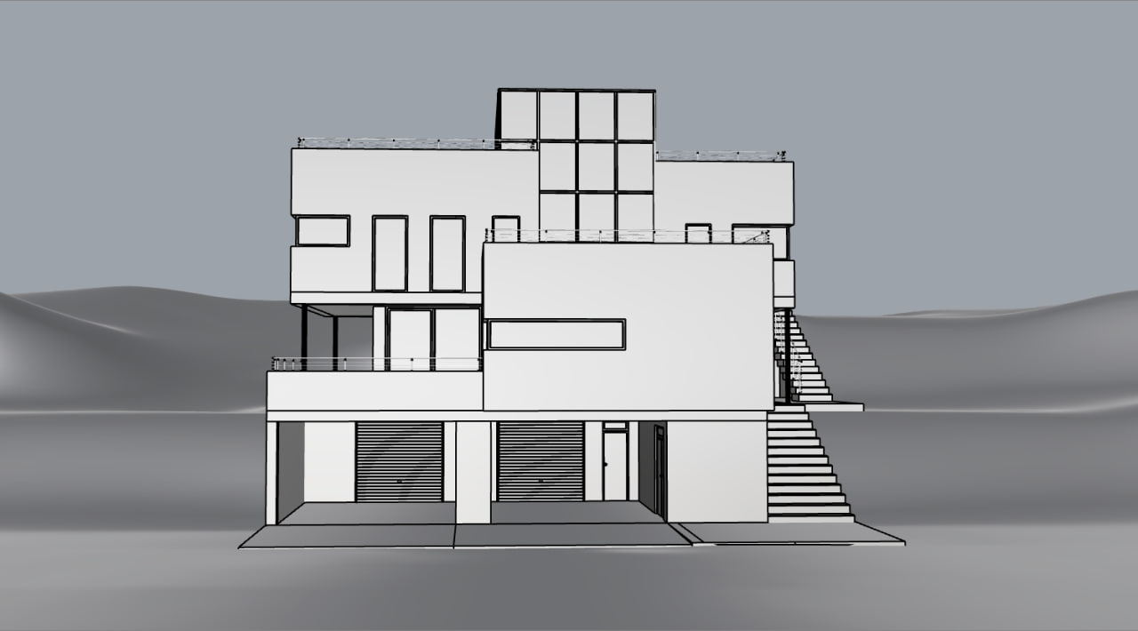New model angle before applying a saved preset
