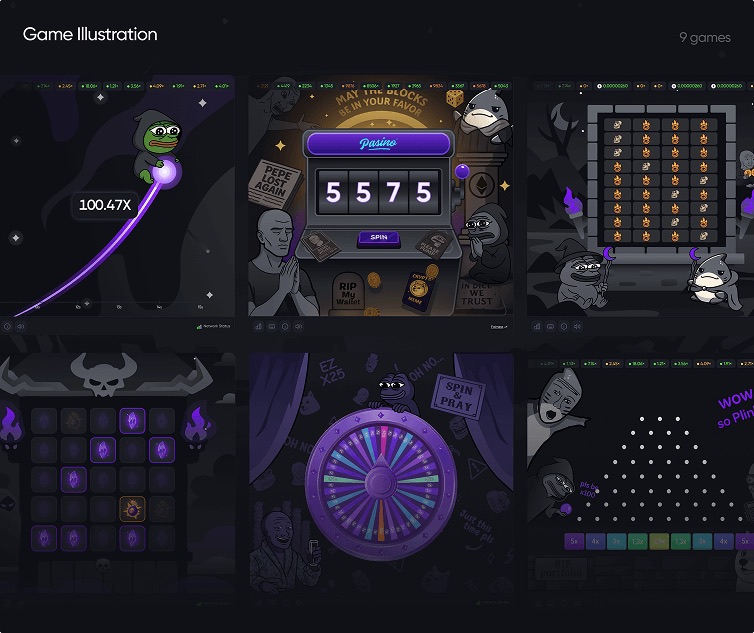 Game illustration set
