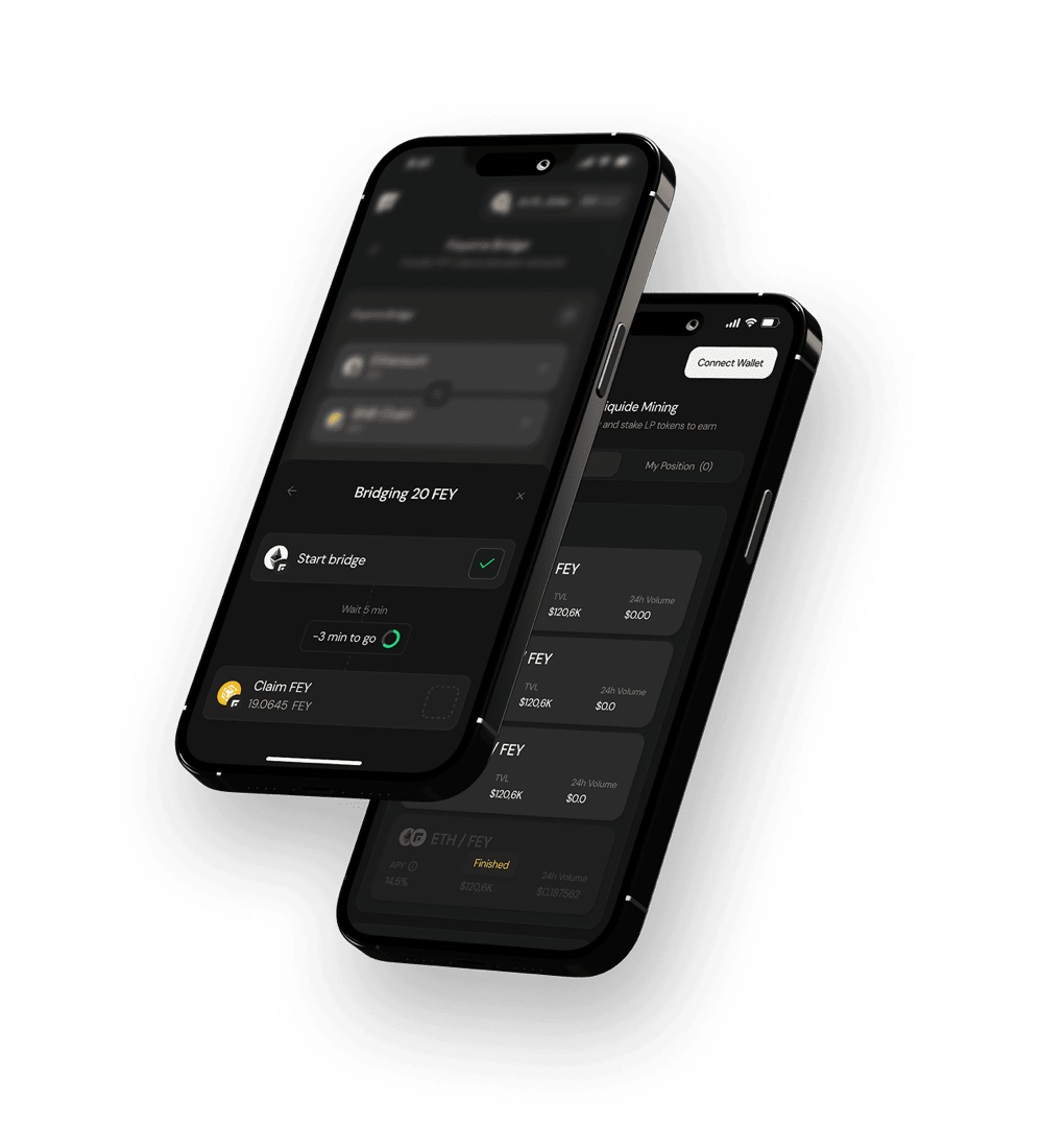 Cross-chain token bridge on mobile